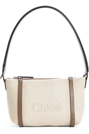 Chloé Shoulder Bags, female, , ONE SIZE, Canvas Jacquard Vertical Strips Bag