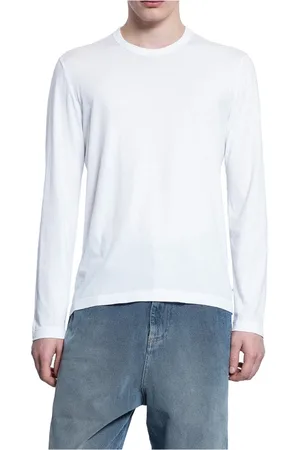 James Perse Long Sleeve Tops, male, , XL, Soft Cotton Long Sleeve Crew Neck