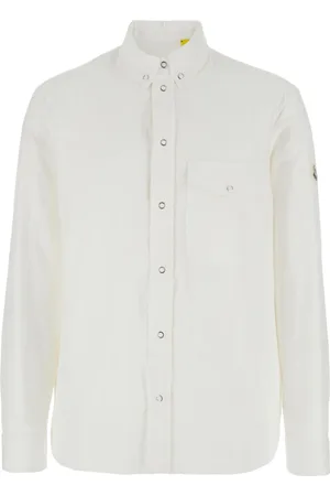 Moncler Casual Shirts, male, , XL, Classic Shirt with Logo Patch