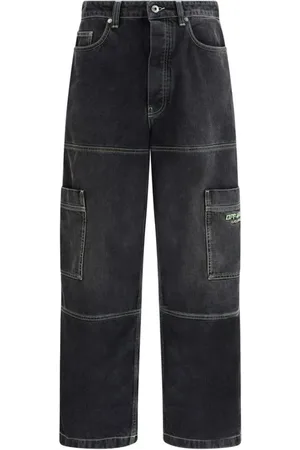 OFF-WHITE Straight Jeans, male, , W32, Vintage Cargo Jeans