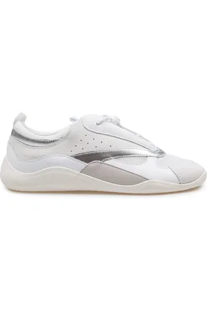 vic matiè Sneakers, female, , 7 UK, and Silver Leather Trainers