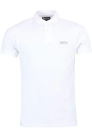 Barbour Polo Shirts, male, , L, Contrast Finish Cotton Jersey Polo Shirt