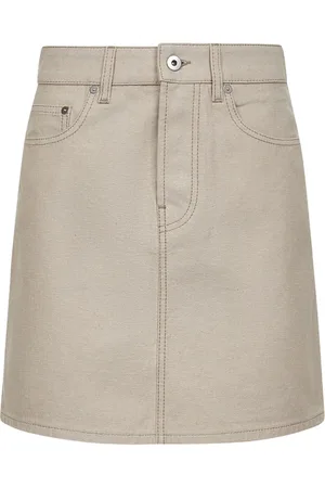 Burberry Denim Skirts, female, , S, Skirt with Equestrian Knight Design