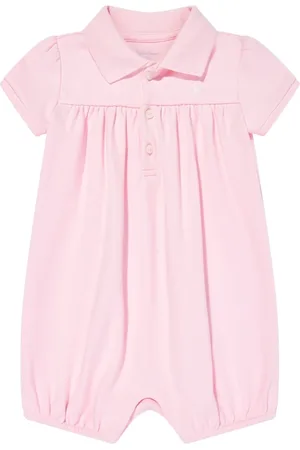 Ralph Lauren Baby Girls Polo Bubble Romper in