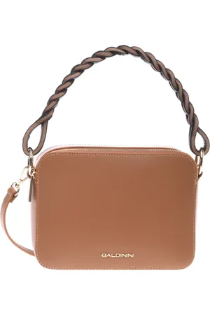BALDININI Handbags, female, , ONE SIZE, Tan leather shoulder bag