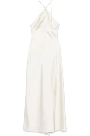 Patrizia Pepe Maxi Dresses, female, , S, Ivory Dress with Adjustable Straps