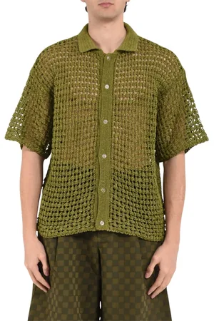 BONSAI Short Sleeve Shirts, male, , XL, Cotton Oversized Shirt with Front Buttoning