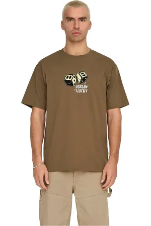 Only & Sons T-Shirts, male, , L, Casual Short Sleeve Tee