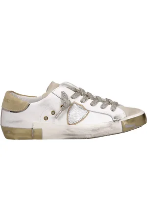 Philippe model Sneakers, female, , 4 UK, Golden touch sneaker with worn effect