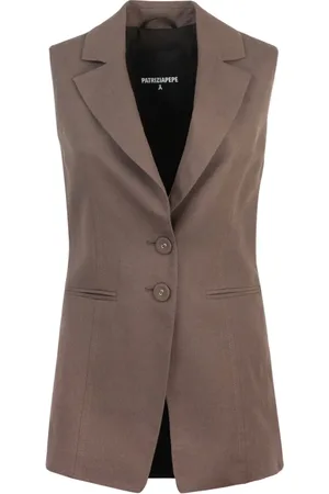 Patrizia Pepe Vests, female, , S, Linen Viscose Jacket