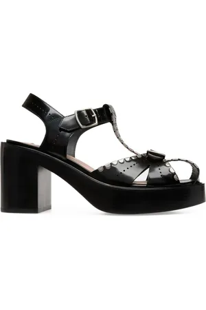 Bally High Heel Sandals, female, , 7 UK, Buckle-Fastening Block Heel Shoes