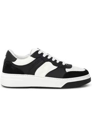Dsquared2 Sneakers, male, , 12 UK, and Black Leather Trainers