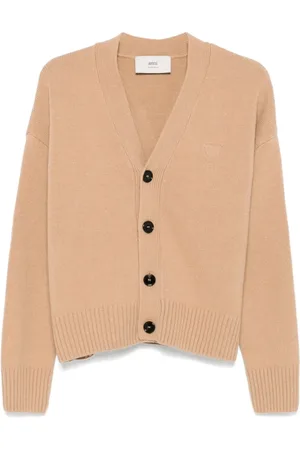 Ami Wool Cashmere Casual Cardigan