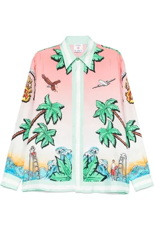Casablanca Graphic Print Buttoned Shirt