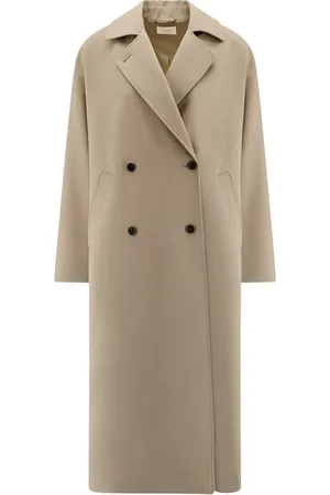 The Row Double-Breasted Coats, female, , XS, Grey Wool Double-Breasted Coat