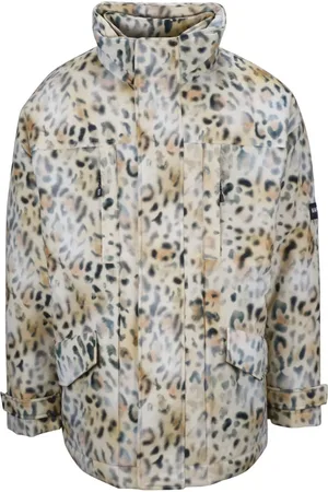 Napapijri Winter Jackets, male, , M, Leopard Print Parka with Hood