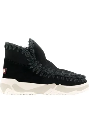 Mou Winter Boots, female, , 7 UK, Flat Shoes with Wool Details