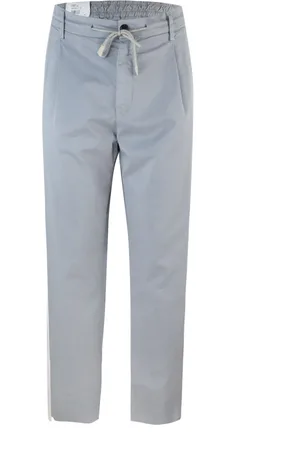 ELEVENTY Chinos, male, , W30, Drawstring Regular Fit Cotton Trousers