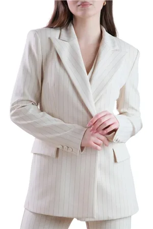 Imperial Blazers, female, , L, Double-Breasted Pinstripe Jacket