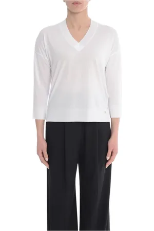 HERNO Long Sleeve Tops, female, , S, V-neck jersey top