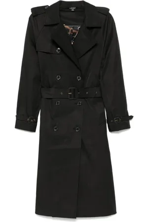 Ralph Lauren Trench Coats, female, , M, Bl db w ns44 lined coat