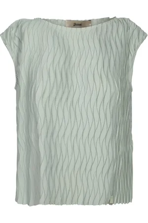 HERNO Sleeveless Tops, female, , XS, Wrinkled Effect Tank Top