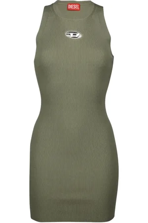 Diesel Sleeveless Ribbed Viscose Dress