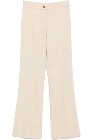 Pinko Wide Trousers, female, , M, Trousers with Front Button Fastening