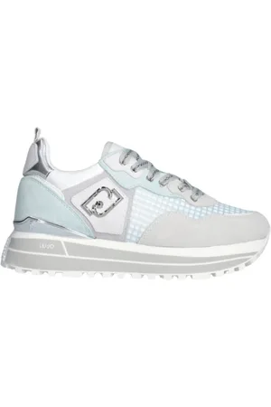 Liu Jo Suede Mesh Platform Trainers