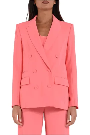 Patrizia Pepe Blazers, female, , S, Double-breasted jacket in sablè crepe