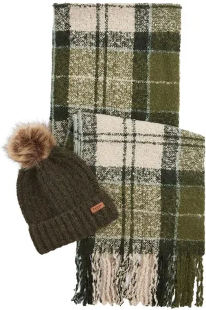 Barbour Sets, unisex, , ONE SIZE, Fabric Scarf and Hat Set