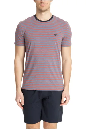 Emporio Armani Pyjamas, male, , M, Striped Multicolour Pyjama with Elastic Waist