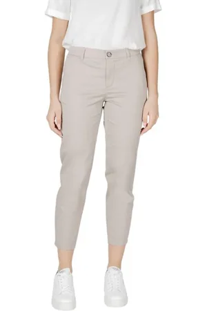 Street one Cropped Trousers, female, , XS, Twill Chino Cigarette Trousers