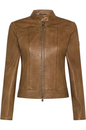 Peuterey Leather Jackets, female, , S, Vintage Biker Leather Jacket