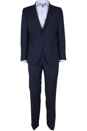 Made in italia Single Breasted Suits, male, , S, Virgin Wool Suit Drop 7
