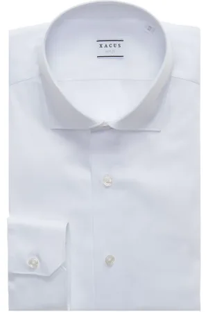 Xacus Formal Shirts, male, , L, Slim Fit Cotton Stretch French Collar Shirt