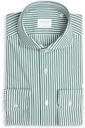 Xacus Casual Shirts, male, , 2XL, Striped French Collar Tailored Fit Shirt
