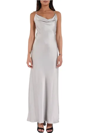 ACTUALEE Gowns, female, , S, Satin Long Dress with Strass