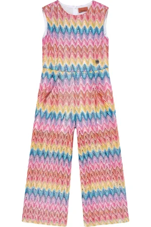 Missoni Jumpsuits, female, , 6 Y, Zigzag Jumpsuit in Multicolour
