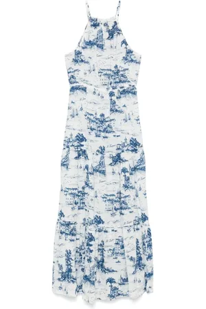 MC2 SAINT BARTH Maxi Dresses, female, , L, Halterneck Dress with Elasticated Waistband