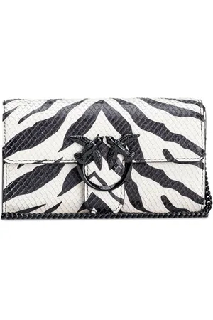Pinko Multicolour Cow Leather Clutch Bag
