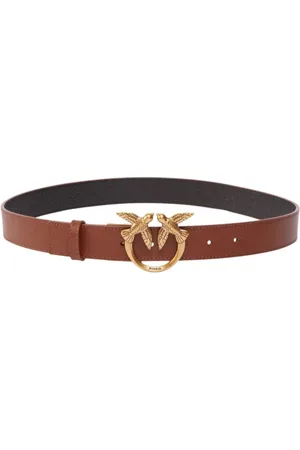 Pinko Belts, female, , S, Love Berry Monogram Debossed Belt