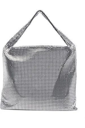 Paco rabanne Silver Pixel Tote Bag