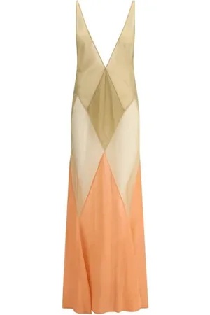The Attico Maxi Dresses, female, , XS, Elegant V-Neck Long Dress