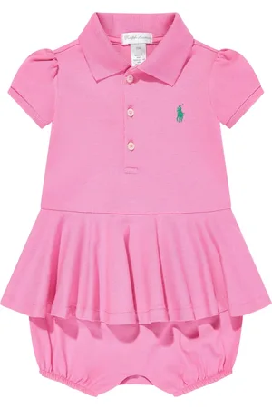 Ralph Lauren Baby Girls Peplum Romper in