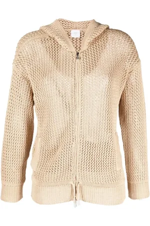 ELEVENTY Cardigans, female, , L, Hooded Knit Jumper in
