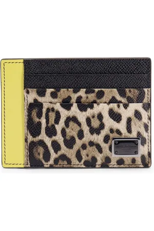 Dolce & Gabbana Colorful Leather Cardholder with Metal Logo