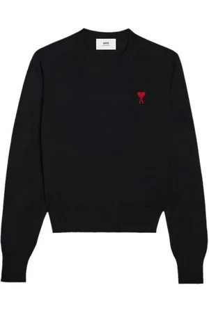 Ami Wool Jumper with Monogram Motif