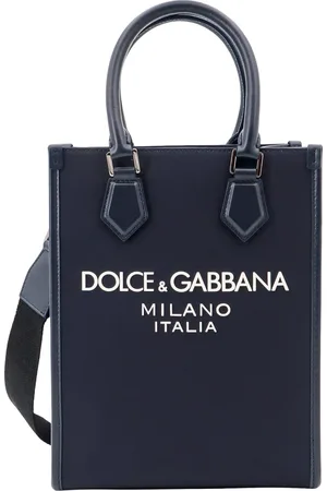 Dolce & Gabbana Tote Bags, male, , ONE SIZE, Nylon Shoulder Bag with Snap Button Closure
