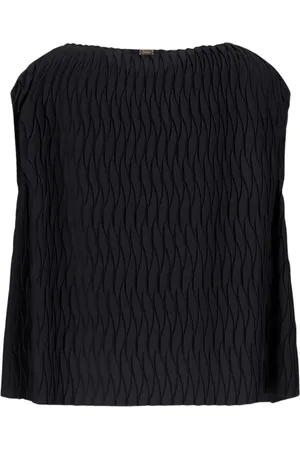 HERNO Sleeveless Tops, female, , M, Wrinkled Effect Tank Top
